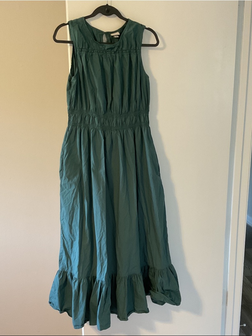 a new day Teal Smocked Maxi Dress